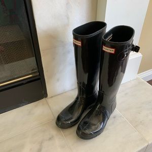 Women’s Original Black Tall Hunter Boots Size 9